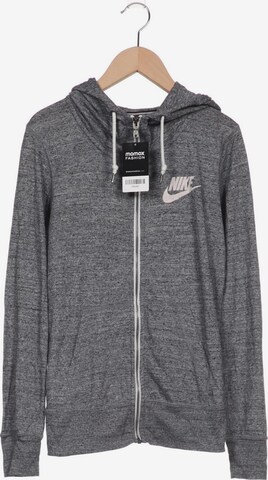 NIKE Kapuzenpullover S in Grau: predná strana