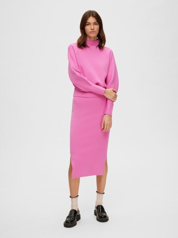 SELECTED FEMME Sweater 'MERLE FYRIA' in Pink