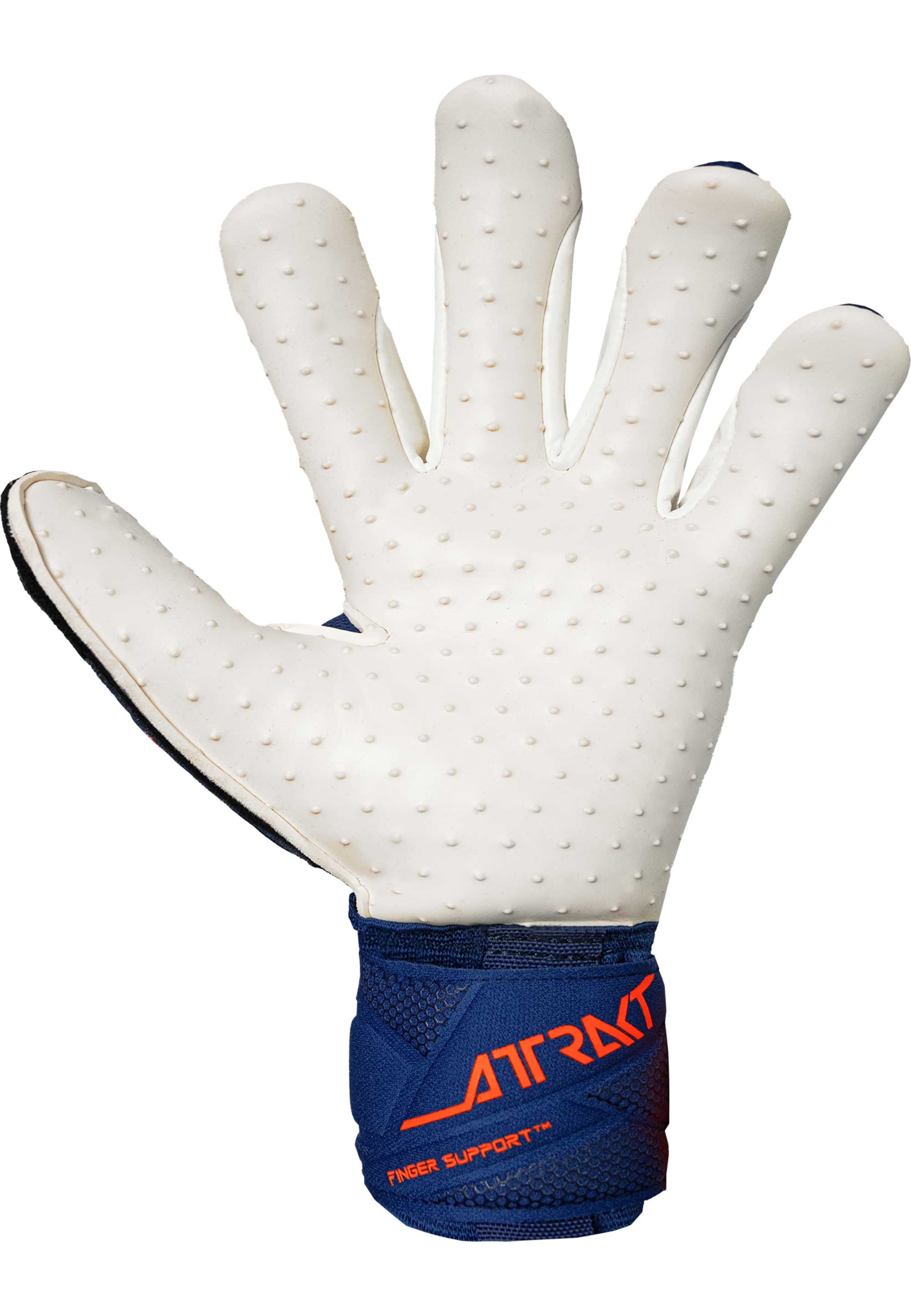 REUSCH Sports gloves 'Attrakt SpeedBump Finger Support' in Blue