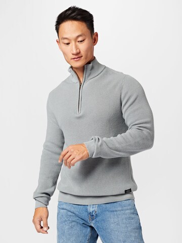 BLEND Sweater 'Codford' in Grey: front