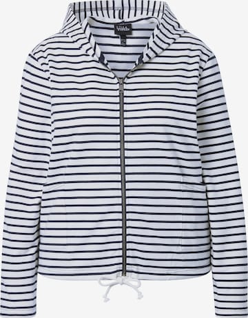 Ulla Popken Sweatjacke in Blau: Vorderseite