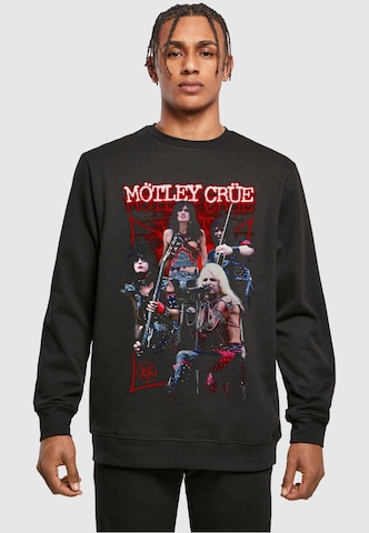 Merchcode Sweatshirt 'Motley Crue - Live Montage' in Zwart: voorkant