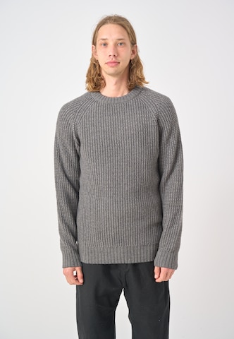 Cleptomanicx Sweater in Grey: front