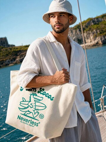 Neverless Strandtasche 'Palm Locos'‌‌‌‌‌‌ in Beige