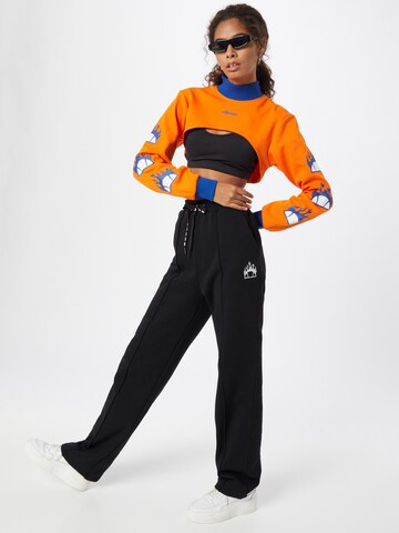 About You x Ellesse Tričko 'Pieta Long Sleeve Funnel Neck Top' – oranžová