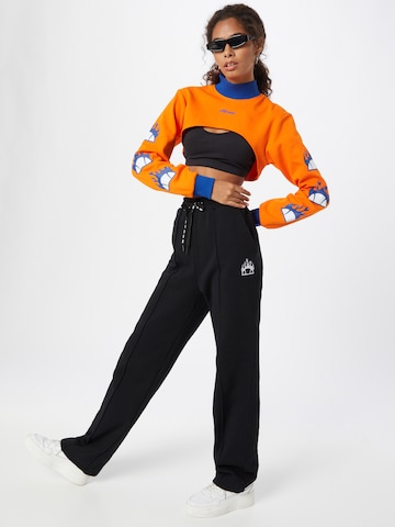 About You x Ellesse Shirt 'Pieta Long Sleeve Funnel Neck Top' in Orange