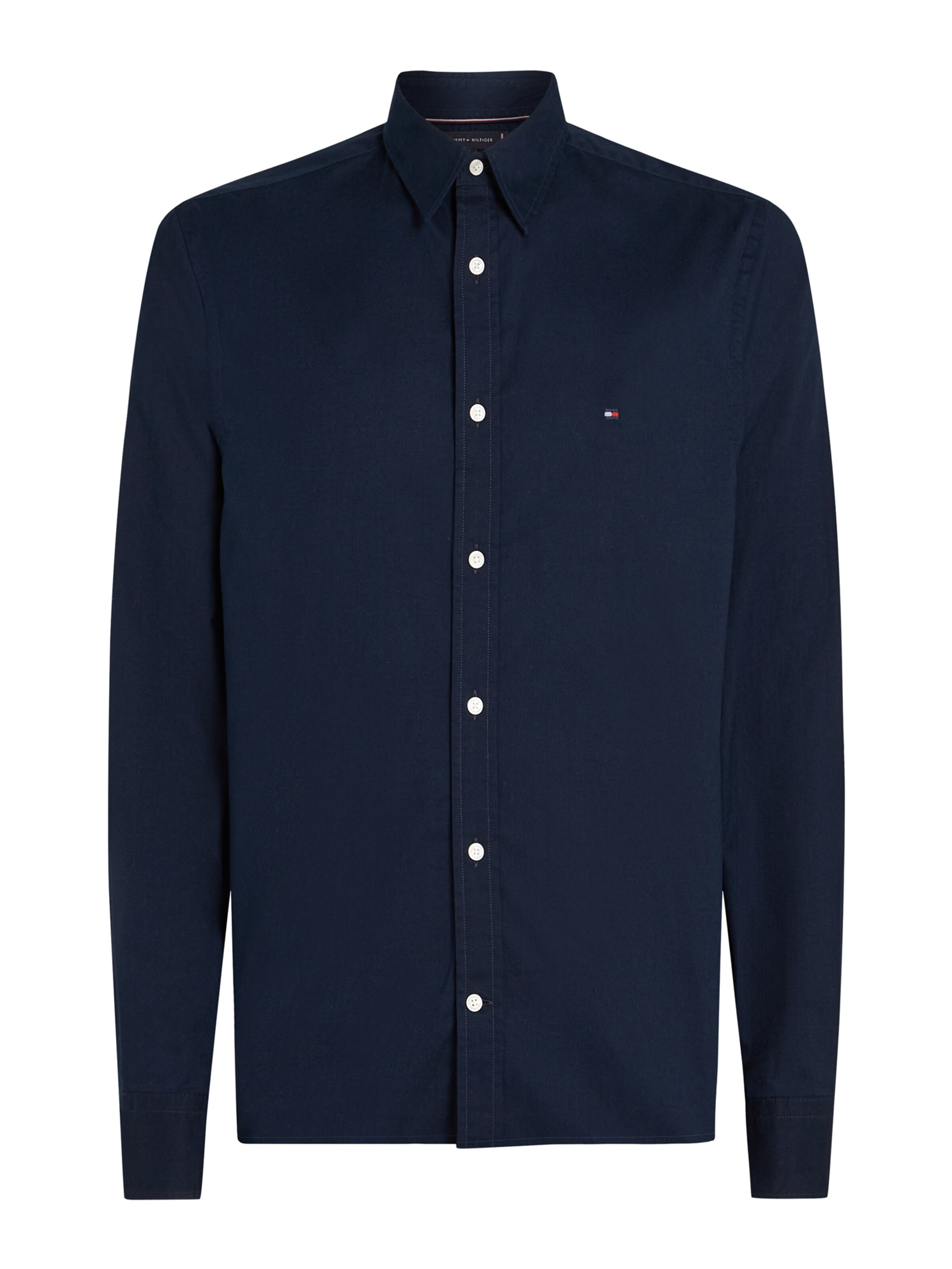 TOMMY HILFIGER Slim fit Overhemd in Blauw: voorkant