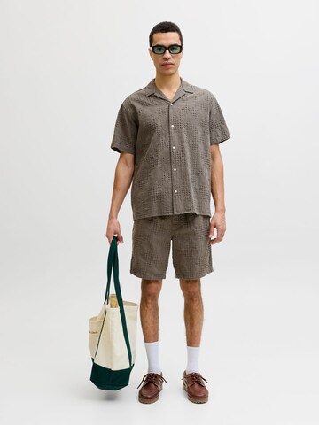 JACK & JONES Comfort fit Button Up Shirt in Green