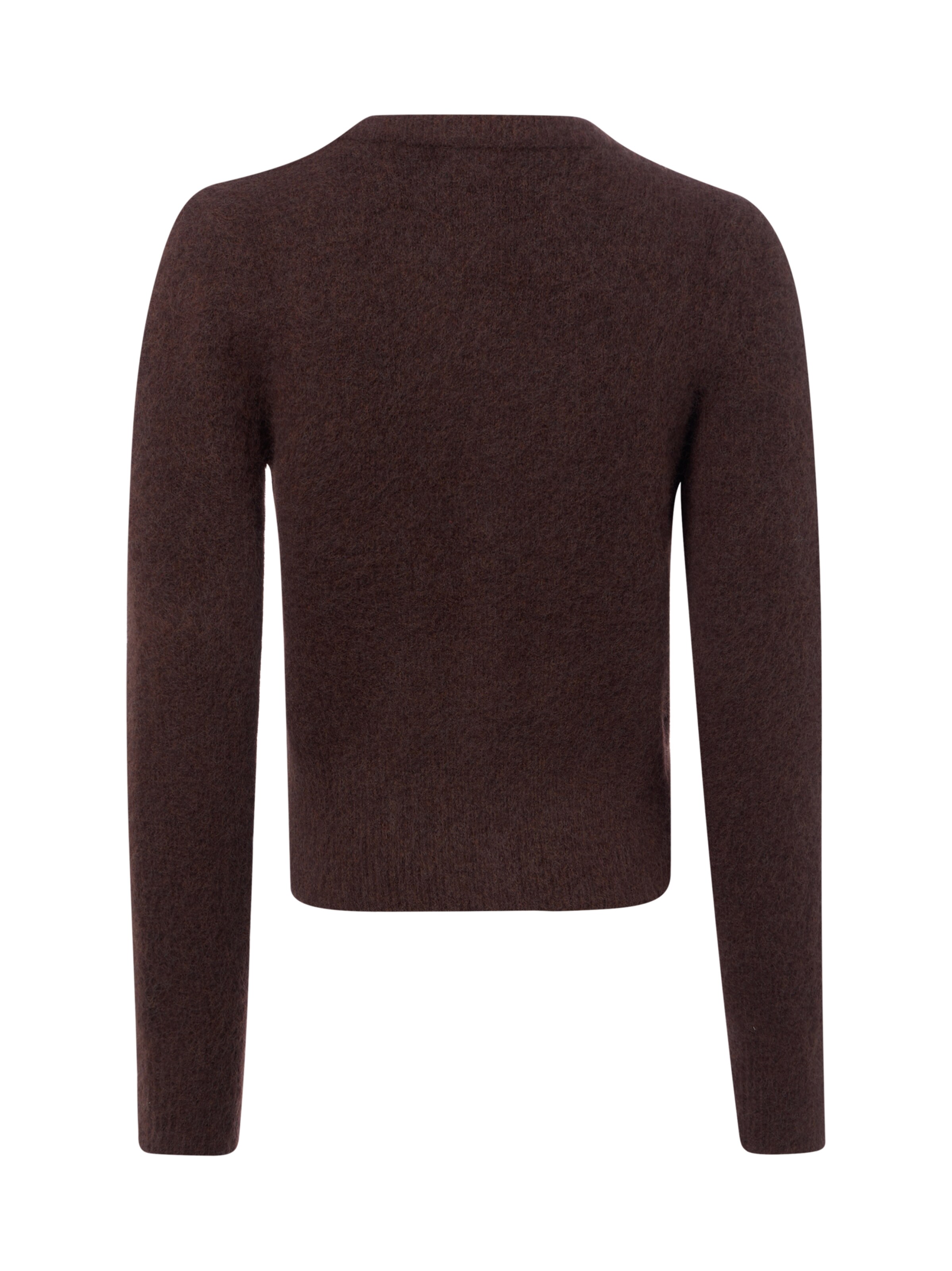 Marie Lund Gebreid vest in Bruin