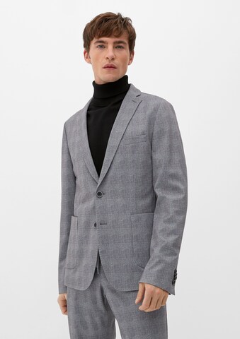 Coupe regular Veste de costume s.Oliver BLACK LABEL en gris : devant