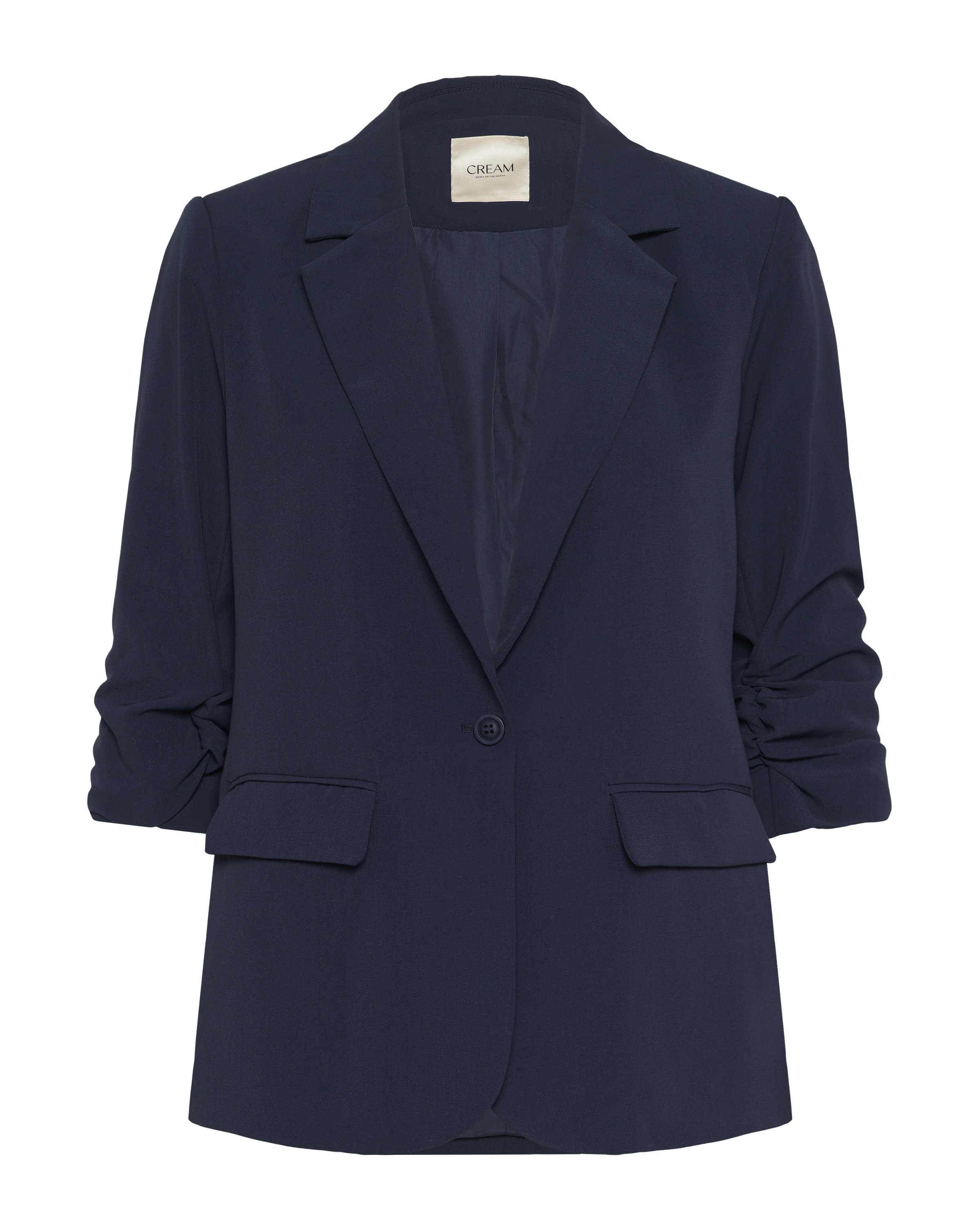 Cream Blazer 'Cocamia' in Blue: front