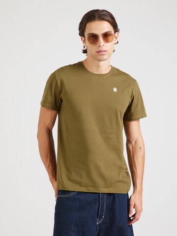 G-STAR Tričko - Zelená: predná strana