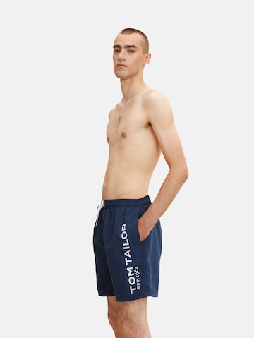 TOM TAILOR Badeshorts 'Jeremy' in Blau