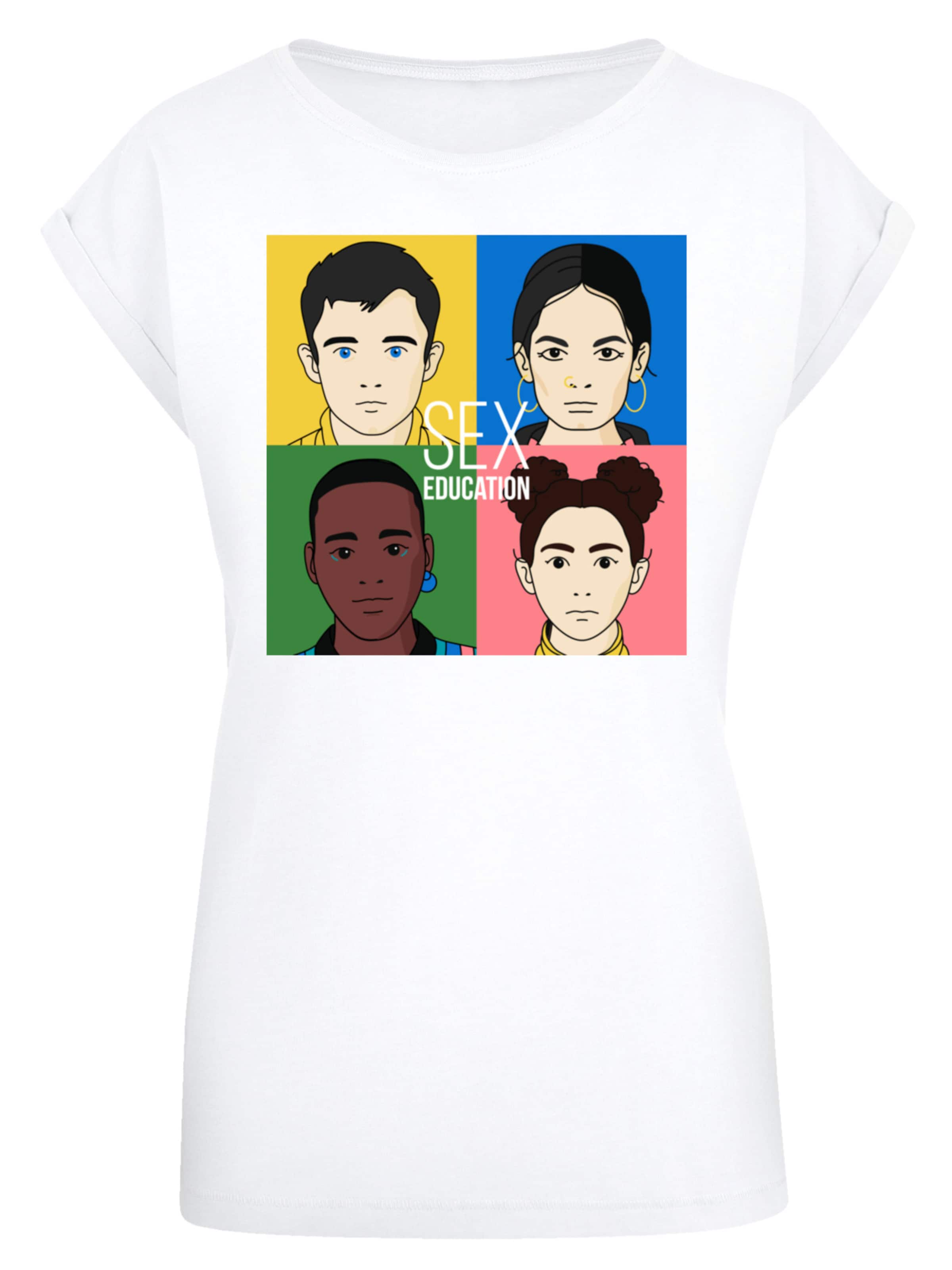 T-shirt 'Sex Education Netflix TV Series' F4NT4STIC en blanc : devant