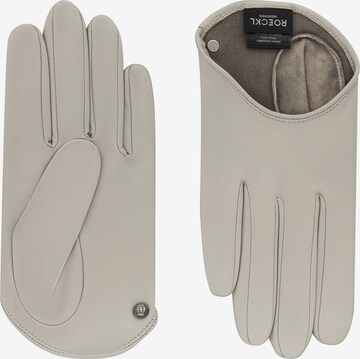 Roeckl Full Finger Gloves 'Verona' in Grey: front