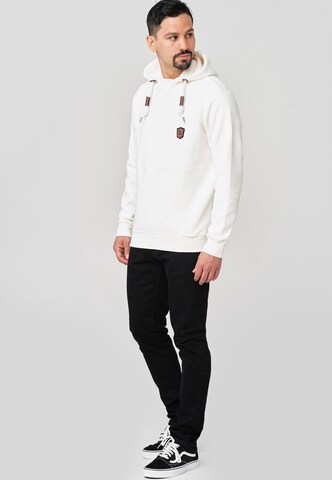 Sweat-shirt 'Meza' INDICODE JEANS en blanc