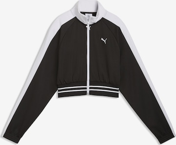 PUMA Trainingsjacke 'T7' in Schwarz: Vorderseite