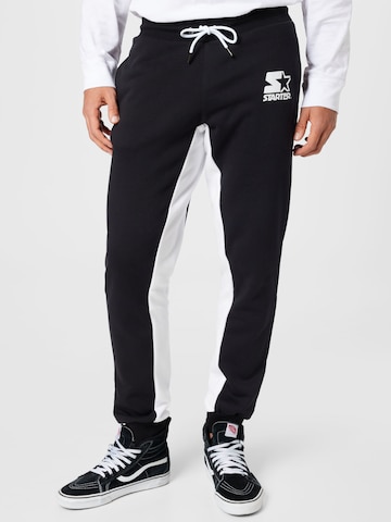 Starter Black Label Tapered Broek in Zwart: voorkant