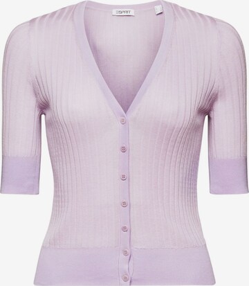 ESPRIT Gebreid vest in Lila: voorkant