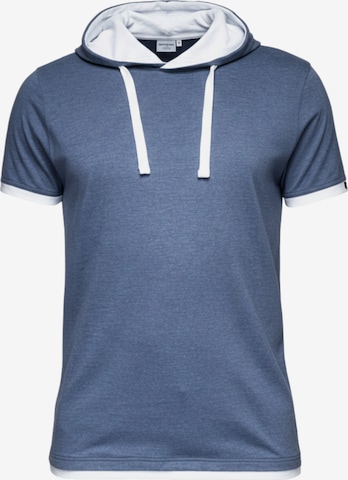 Ombre T-Shirt in Blau: Vorderseite