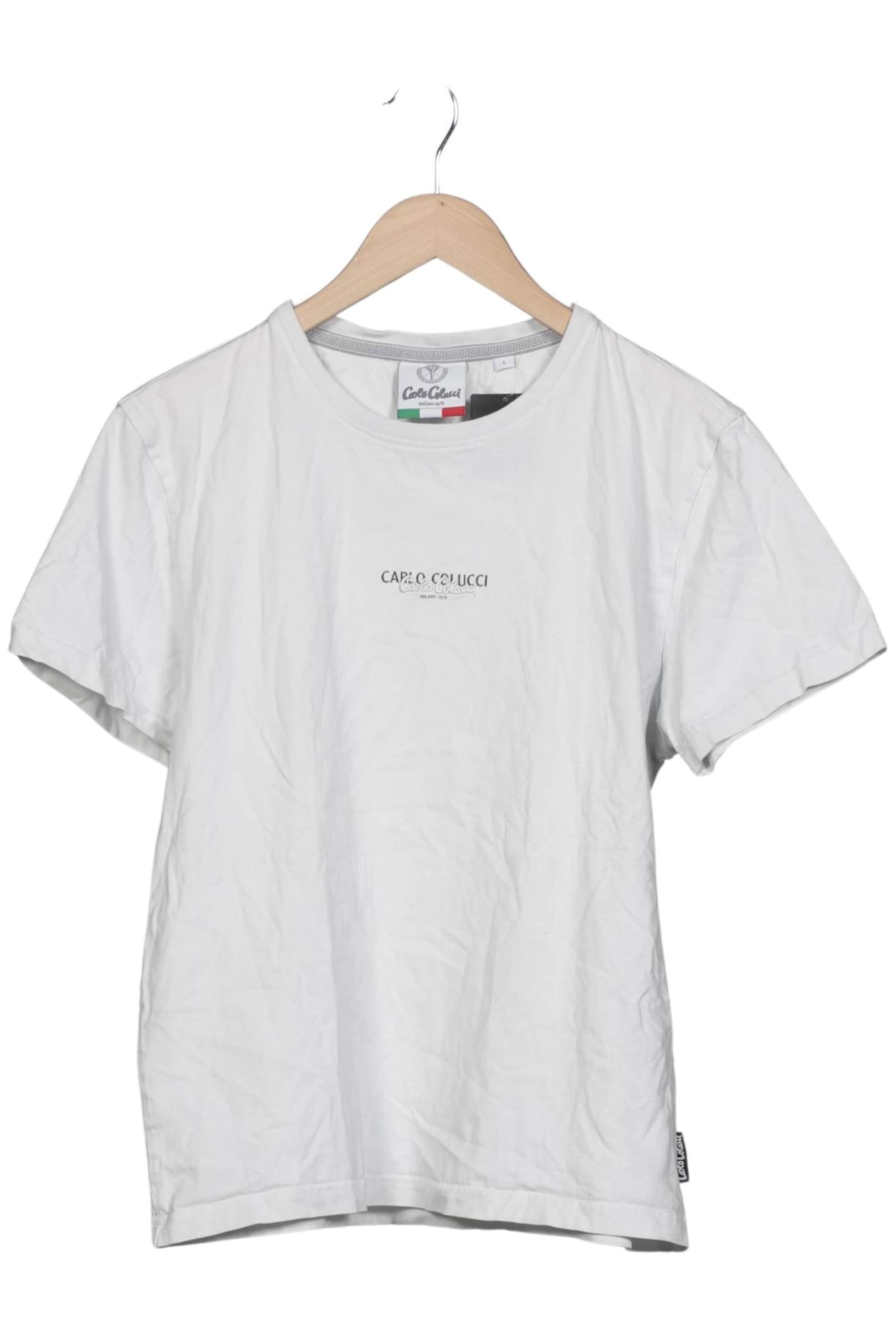 Carlo Colucci T-Shirt L in Weiß: Vorderseite