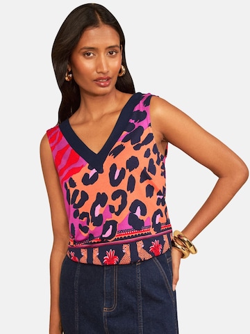 Haut love & roses en violet : devant