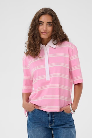 T-shirt 'CUBejse' CULTURE en rose : devant