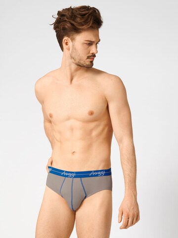 SLOGGI - Cueca 'Start' em azul: frente