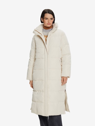 Manteau d’hiver ESPRIT en beige : devant