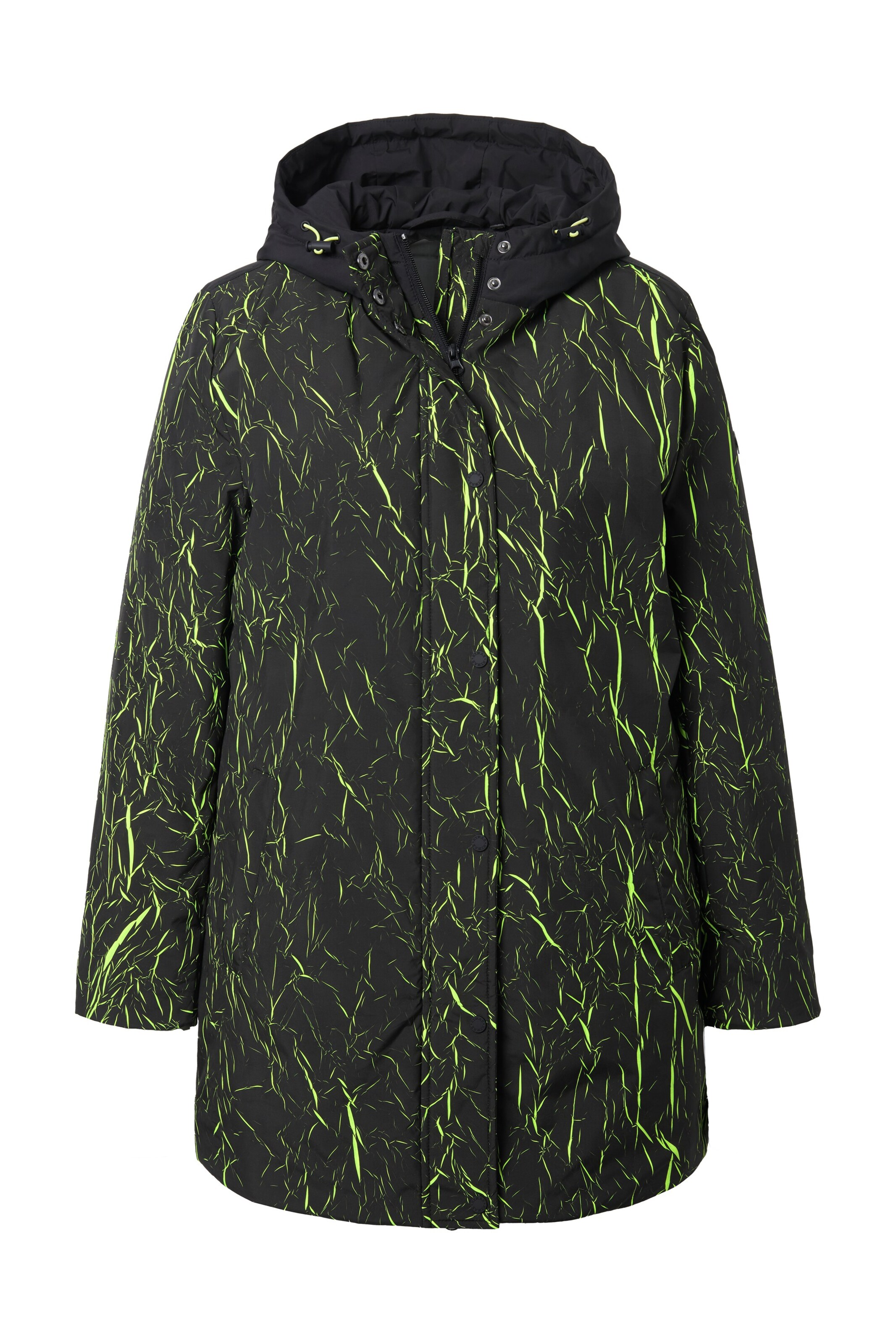 Ulla Popken Functionele jas in Zwart: voorkant