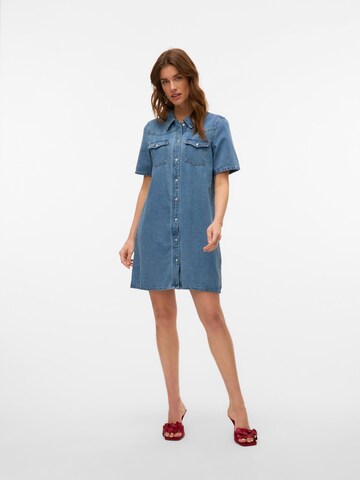 VERO MODA Shirt dress 'AUSTIN' in Blue