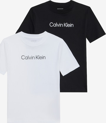 juoda Calvin Klein Jeans Marškinėliai 'INSTITUTIONAL': priekis