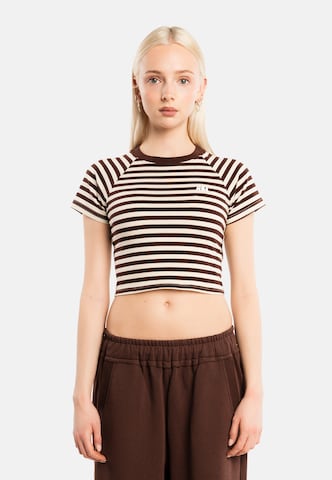 T-shirt Another Cotton Lab en beige : devant
