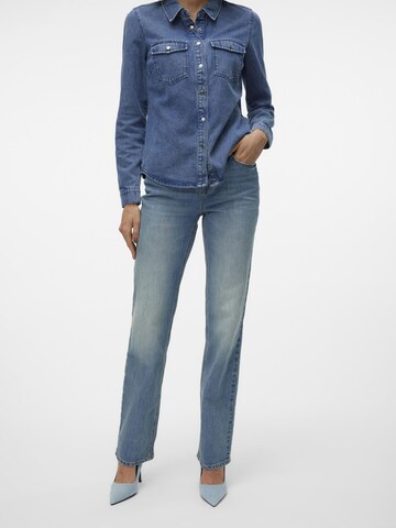 VERO MODA Regular Jeans in Blauw