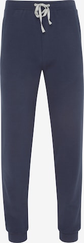 HAJO Regular Hose 'Herren Sweathose mit Bündchen, Premium Komfort' in Blau: Vorderseite