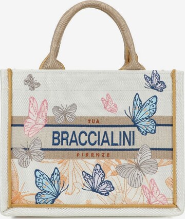 Borsa a mano 'Queen' di Braccialini in beige: frontale