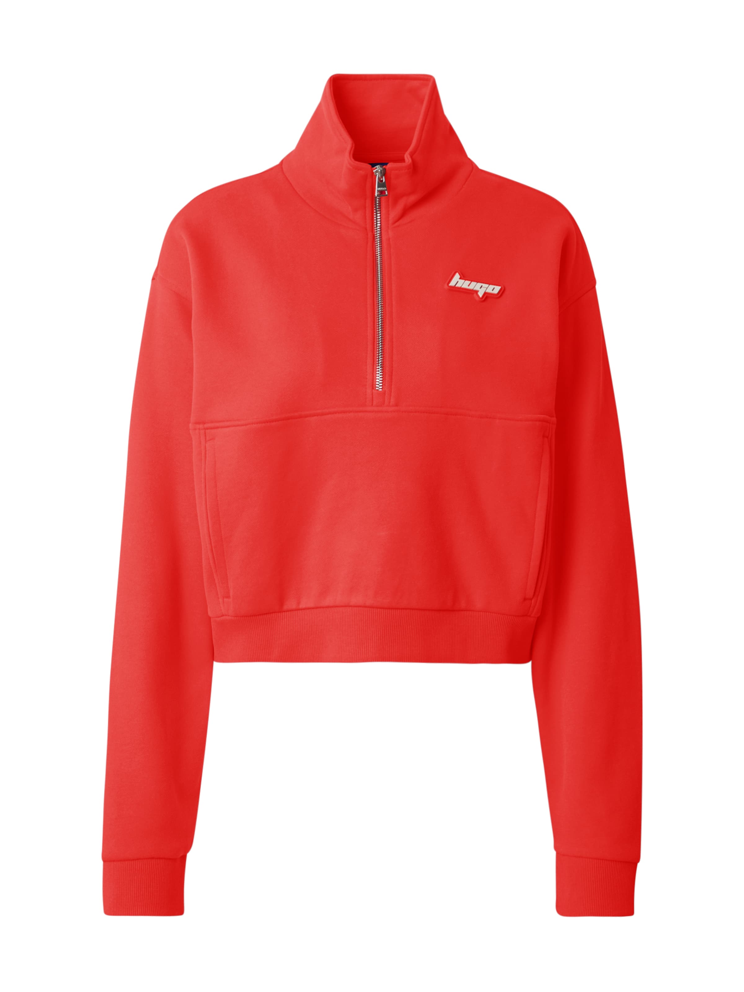 sarkans HUGO Sportisks džemperis 'Dorata_B': no priekšpuses