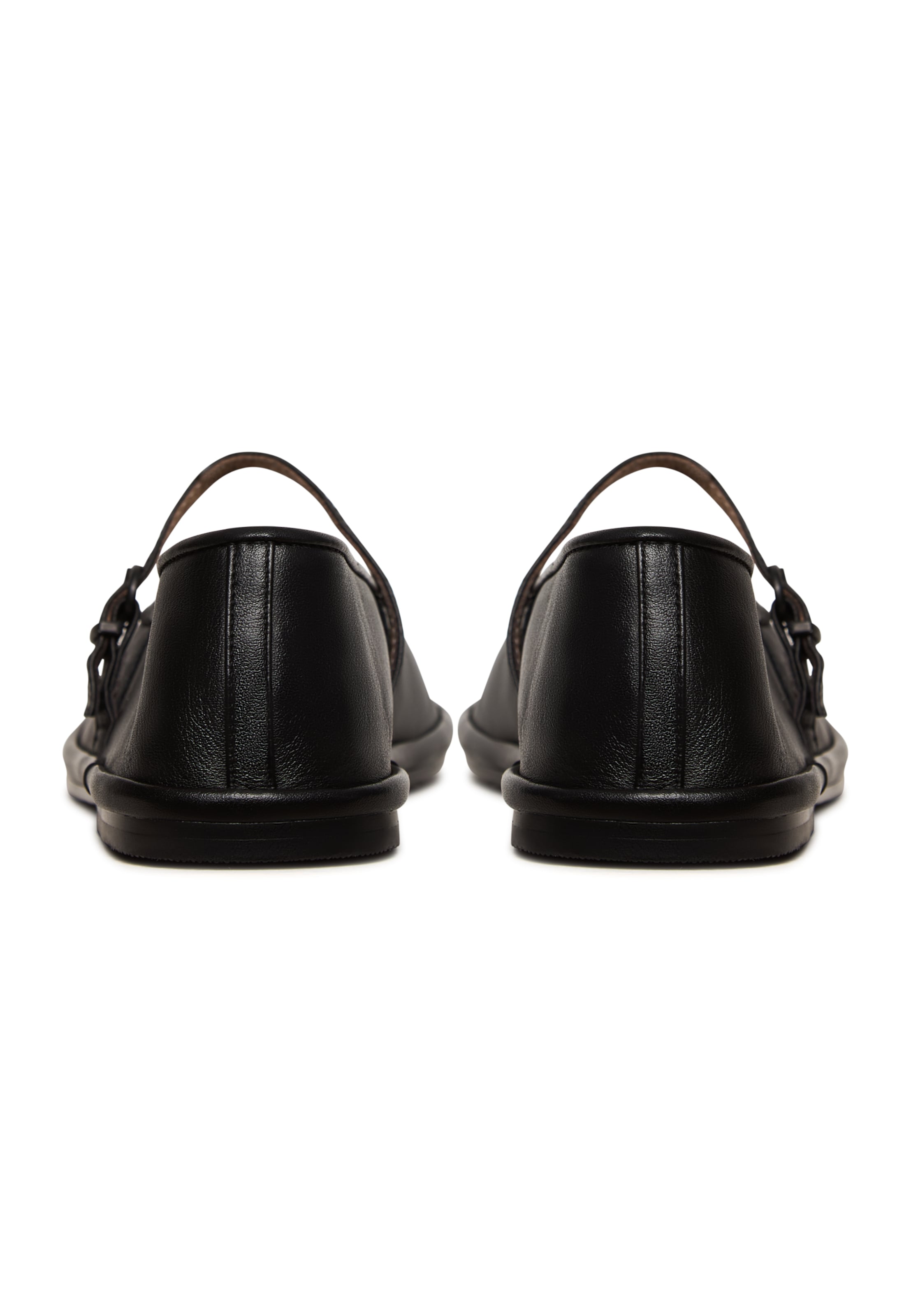 CESARE GASPARI Strap ballerina in Black