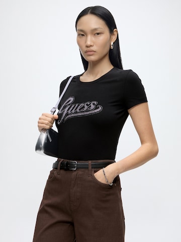 GUESS Тениска в черно