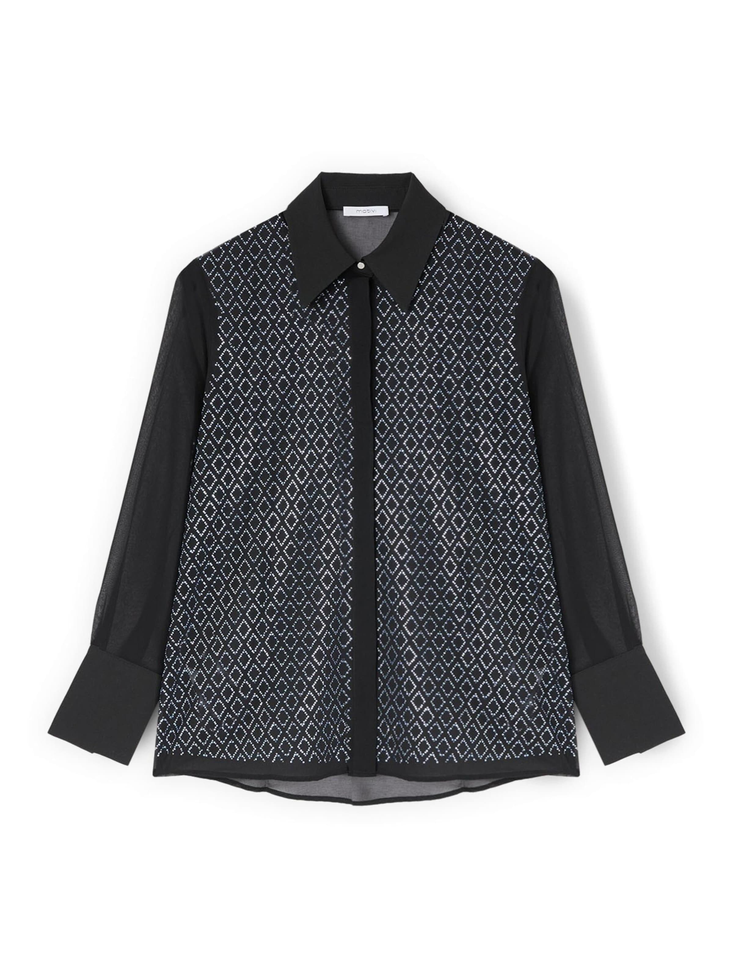 Camicia da donna di MOTIVI in nero: frontale