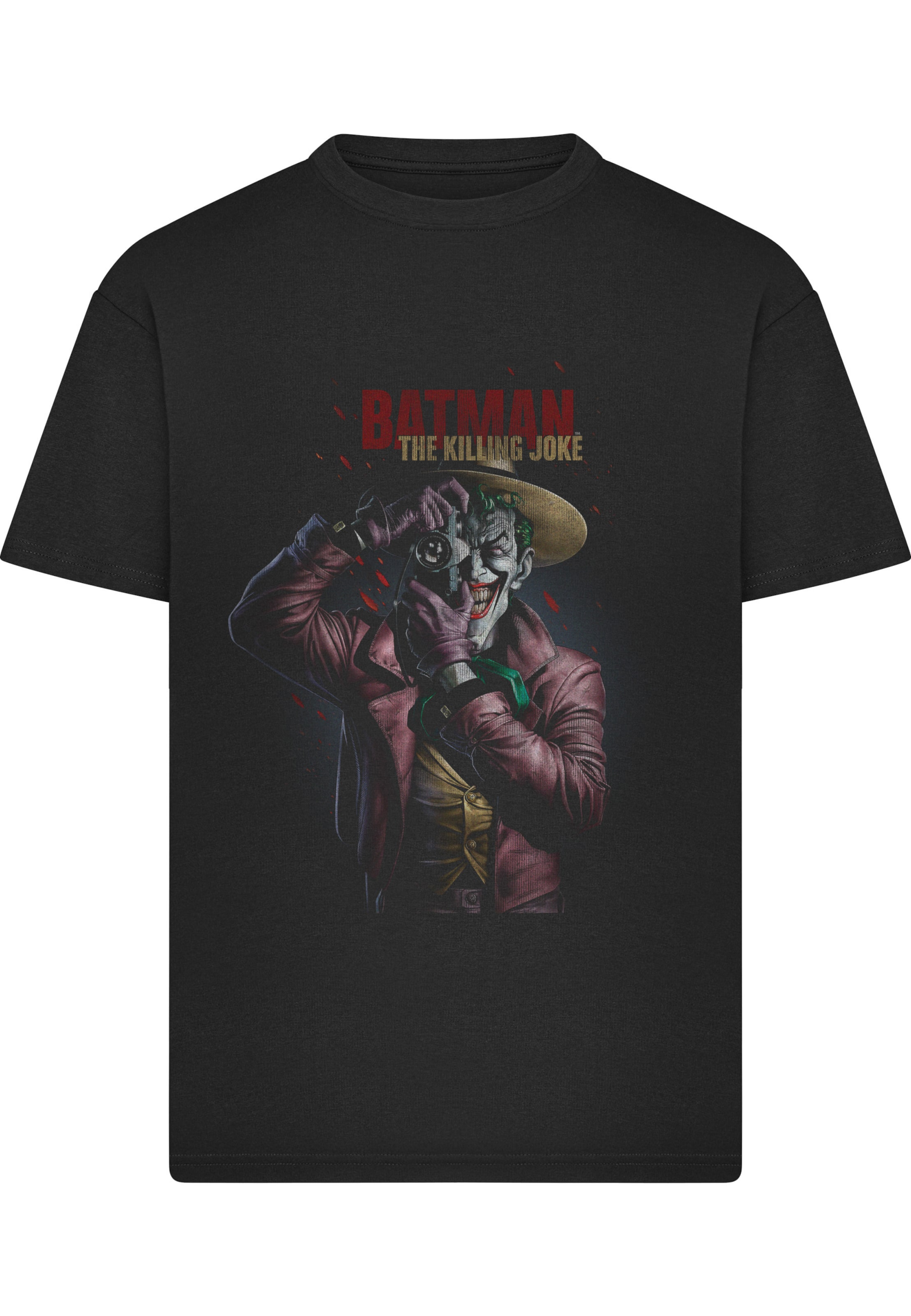 Merchcode T-Shirt 'Joker The Killing Joke' in XXXL in curry / burgunder / rubinrot / schwarz, Produktansicht