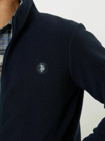 Veste en polaire 'Troy' U.S. POLO ASSN. en bleu