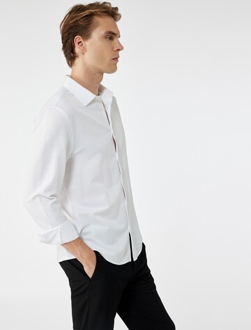Koton Regular Fit Hemd in Weiß
