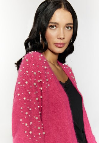 faina Knit Cardigan in Pink