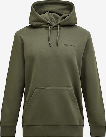 Sweat-shirt PEAK PERFORMANCE en vert : devant