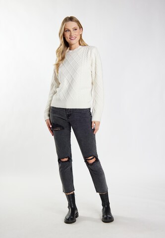 DreiMaster Vintage - Pullover 'Imane' em branco