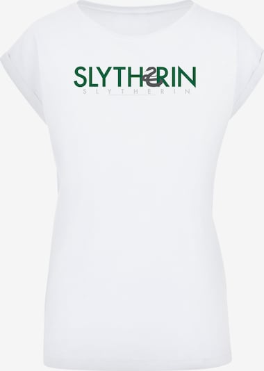 F4NT4STIC T-Shirt 'Harry Potter Slytherin' in grau / grün / weiß, Produktansicht