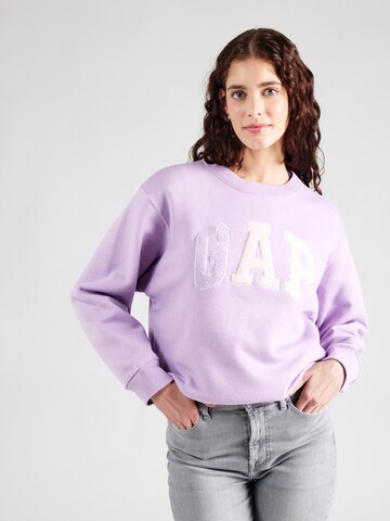 GAP Sweatshirt 'HERITAGE' in Lila: Vorderseite