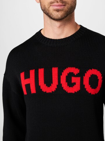 Pullover 'Slogonon' di HUGO in nero