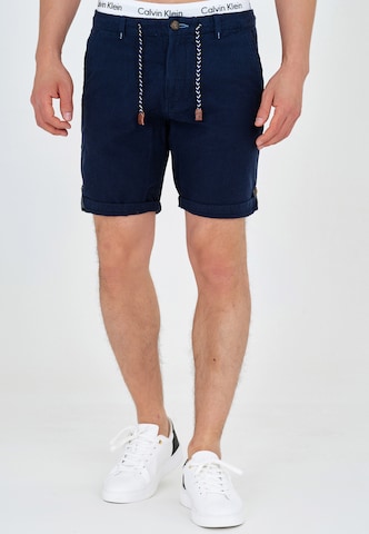 INDICODE JEANS Regular Shorts 'Beauvals' in Blau: predná strana